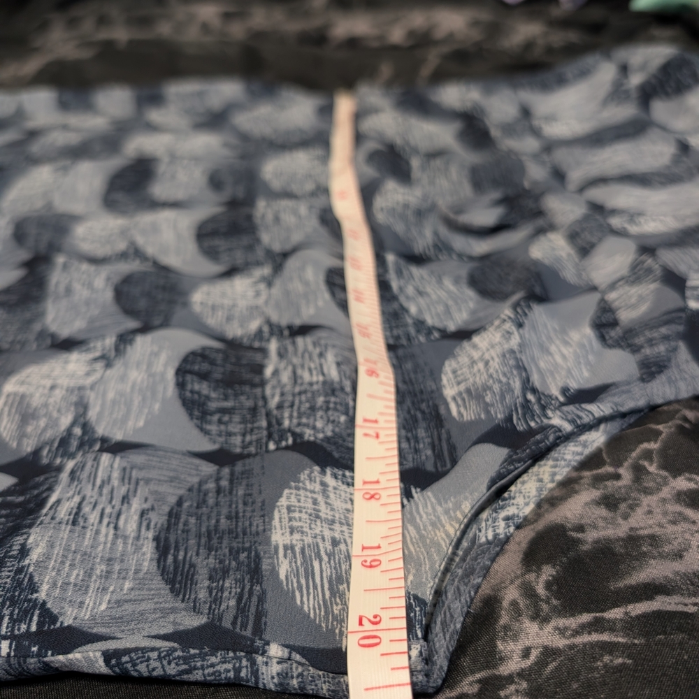 Blue Patterned Button Down Shirt - Picture 3 of 5